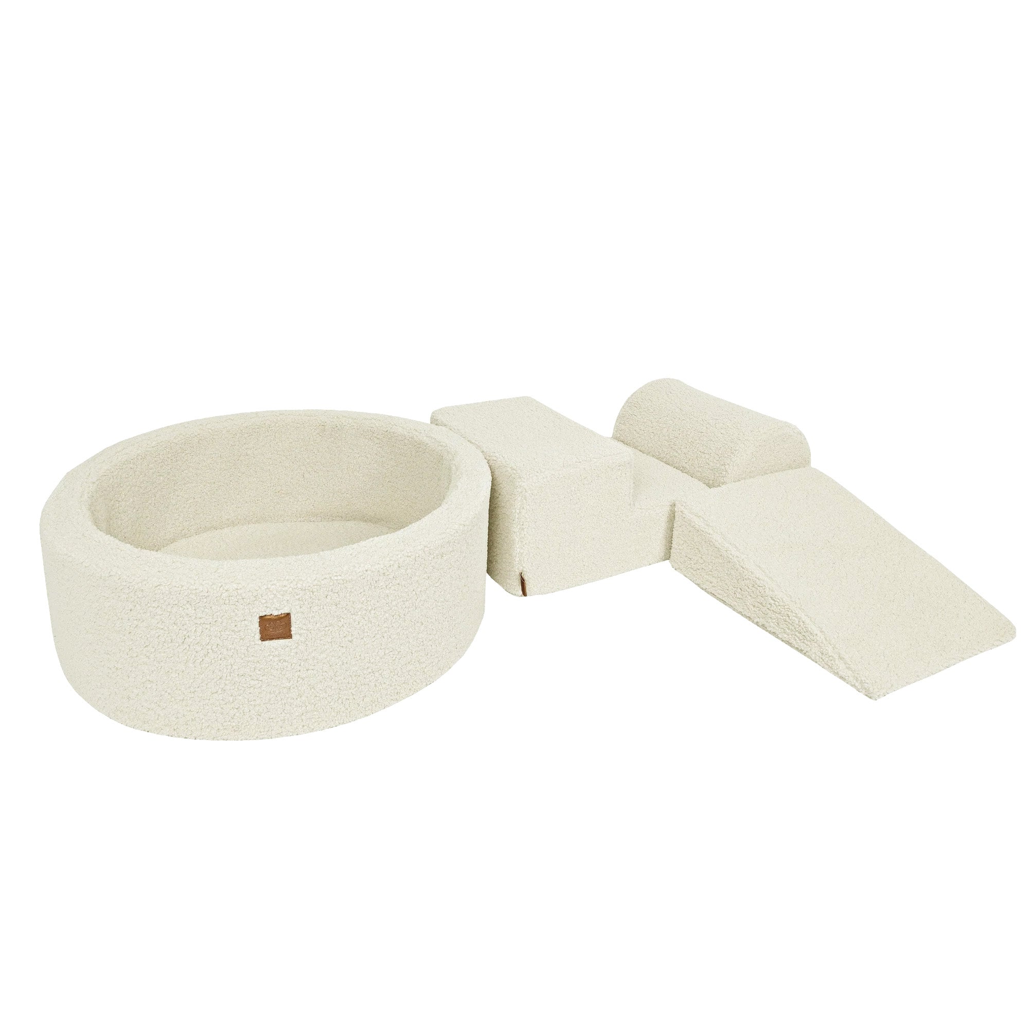 Bearly Kids Foam Klimblokken Crème - Baby Zachte Speelset | Ballen om uit te kiezen