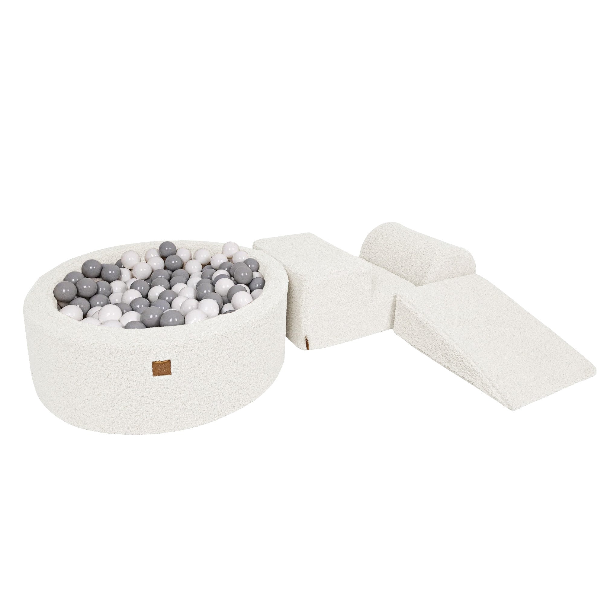 Bearly Kids Foam Klimblokken Wit - Baby Zachte Speelset | Ballen om uit te kiezen