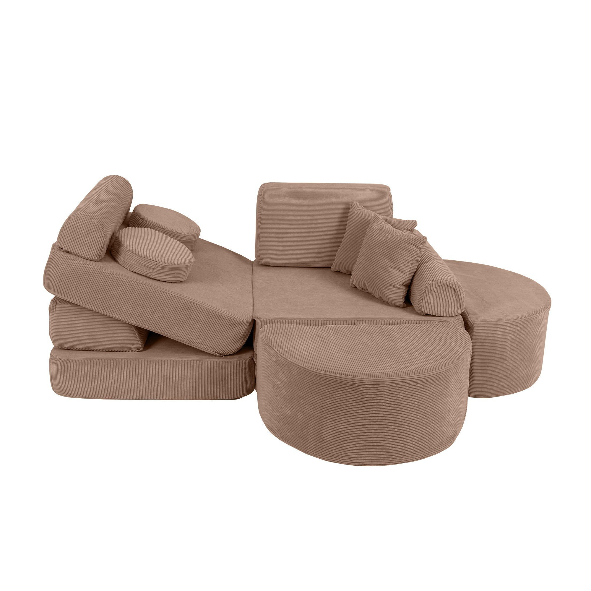 MeowBaby Slimcord Speelbank Max – Modulaire Kinderspeelbank | 12 Stuks