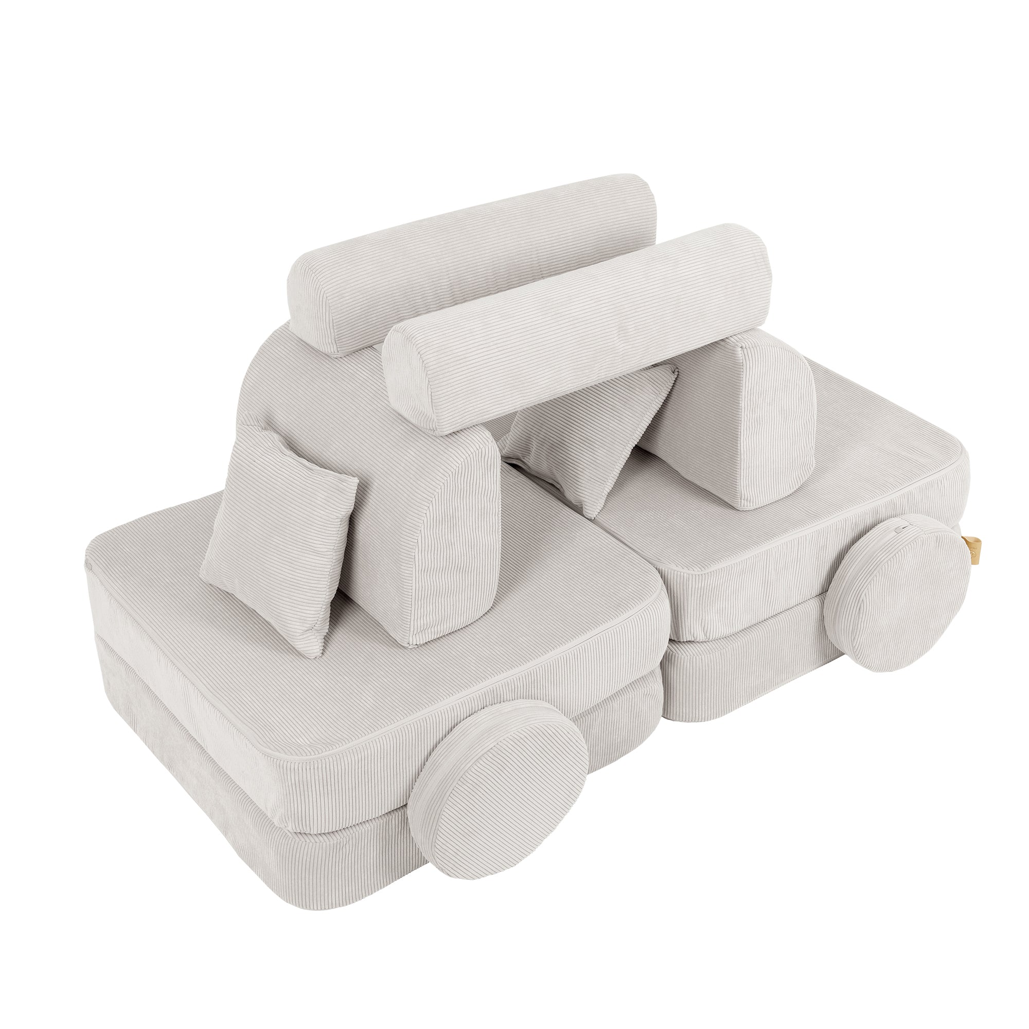 MeowBaby Slimcord Speelbank Plus – Modulaire Speelbank voor Kinderen | 10 Stuks