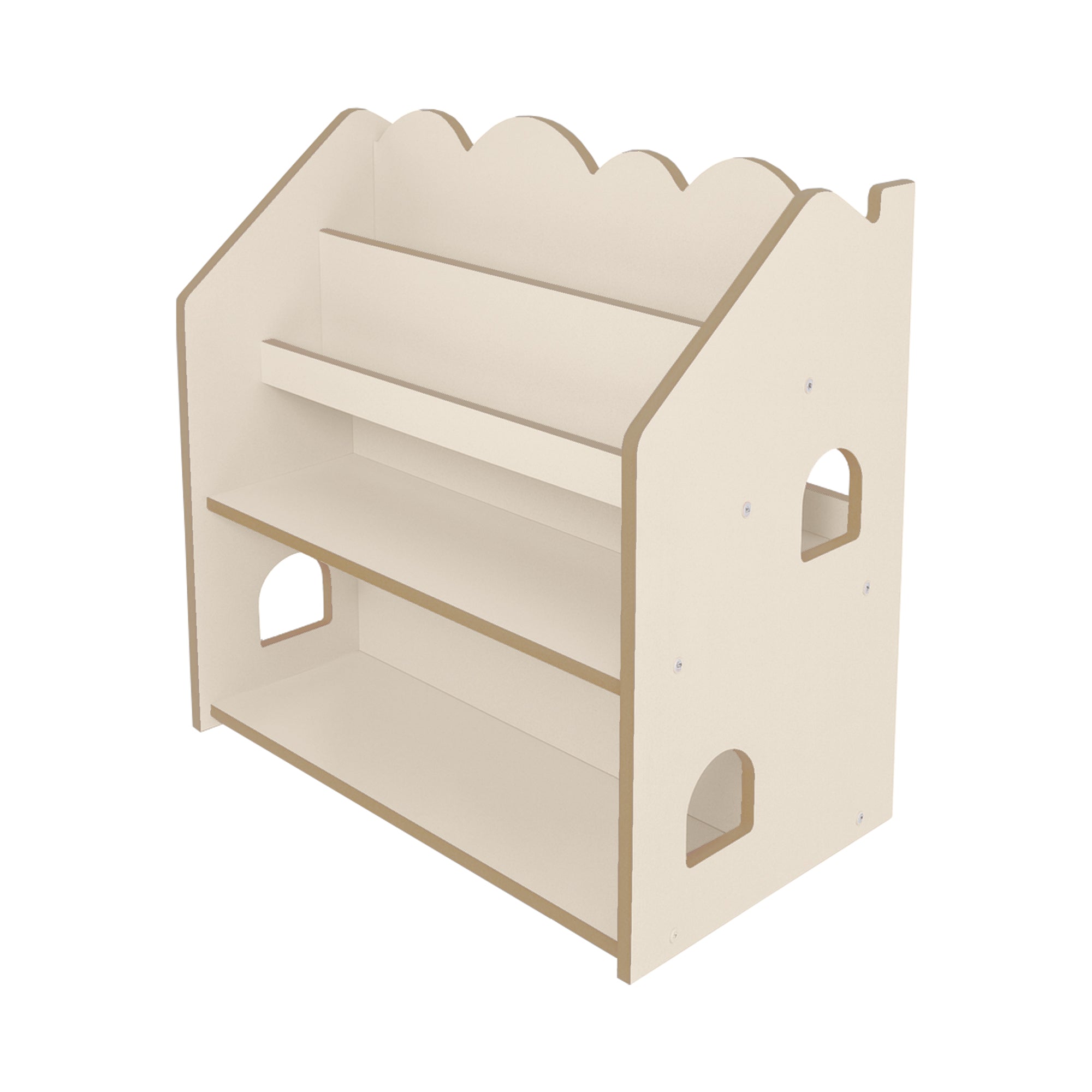 MeowBaby Montessori Bookcase– MDF House Bookshelf