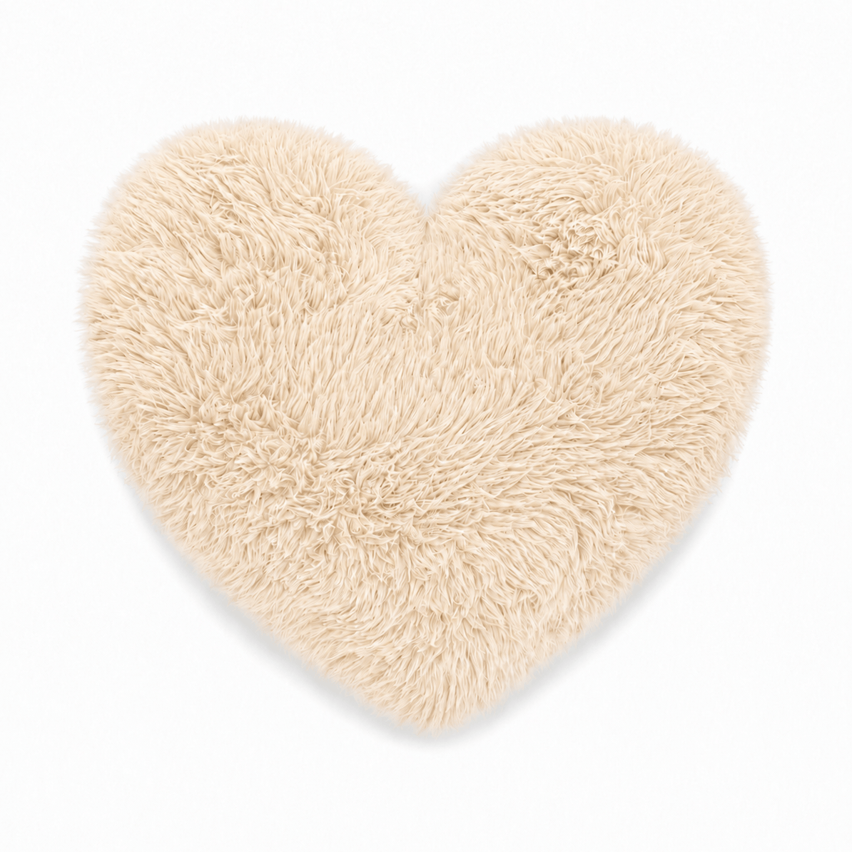 Meowbaby Decorative Kids Heart Pillow Furry Heart - Soft and Stylish | Mammoth