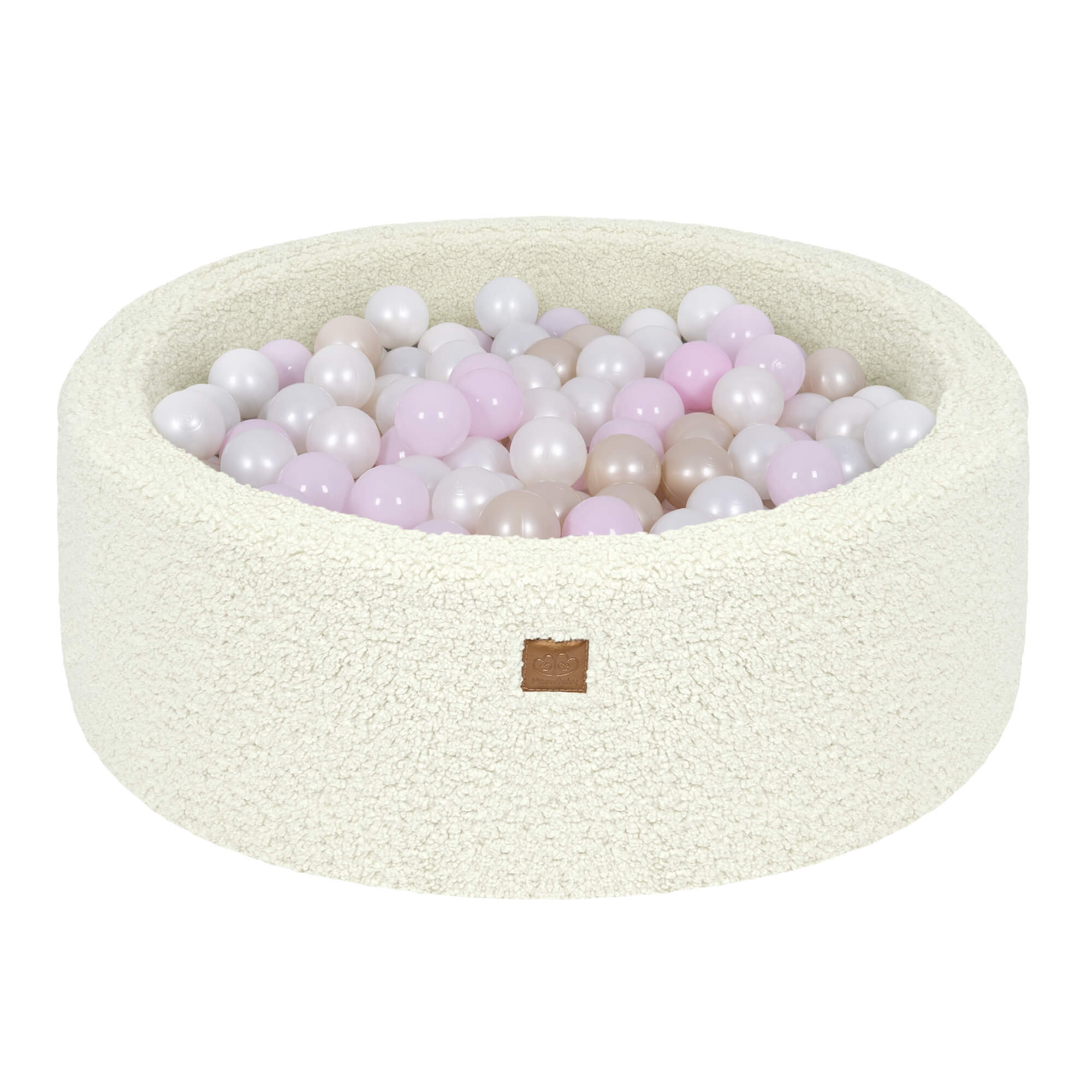 Meowbaby Bearly Baby Ball Pit Cream 200 balls: White Pearl, Light Pink Pearl, Light Gold Pearl