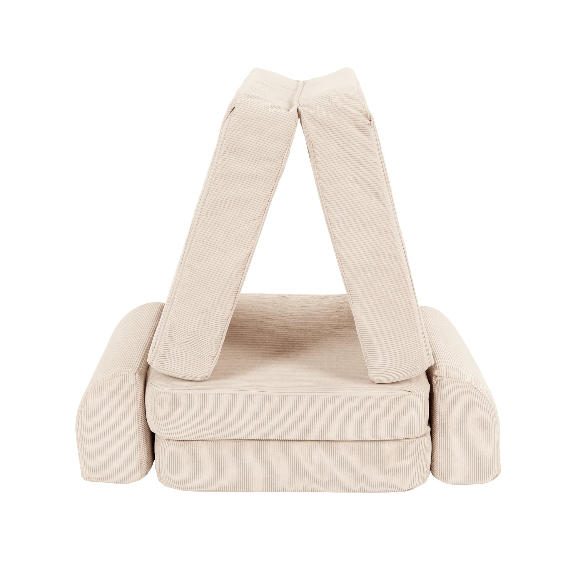 Slimcord Sofa Basic – Modulaire Kinderspeelbank | 4 Stuks