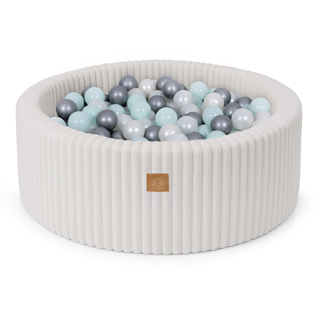 Ballenbak voor kinderen – Bal naar keuze | Suikerspin wit | Churros