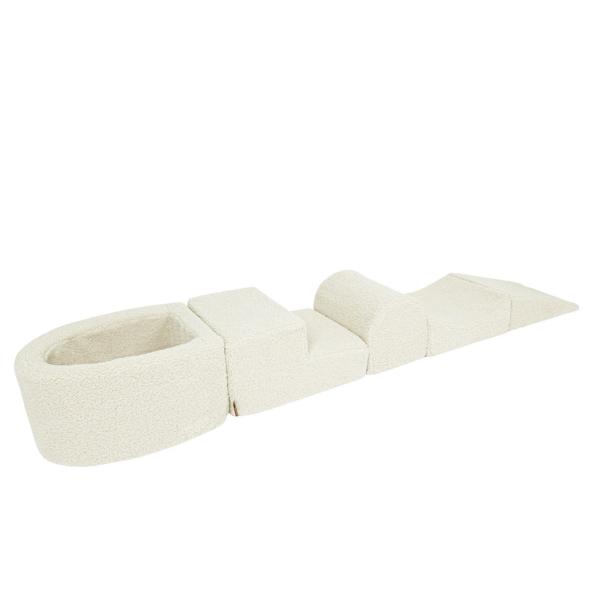 Bearly Kids Foam Klimblokken Crème - Baby Zachte Speelset | Ballen om uit te kiezen