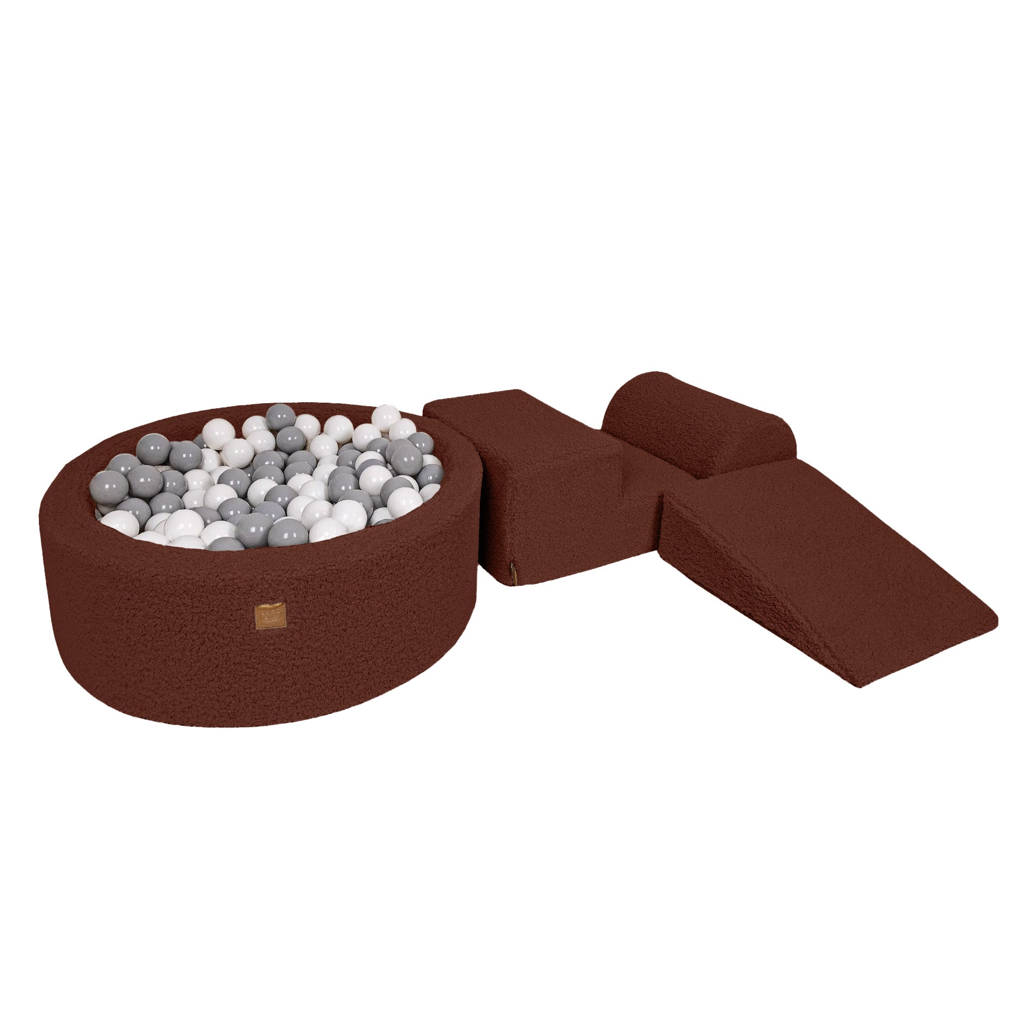 Bearly Kids Foam Klimblokken Bruin - Baby Zachte Speelset | Ballen om uit te kiezen