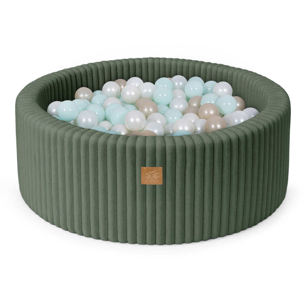 Ballenbak voor kinderen – Bal naar keuze | Olijfgroen | Churros