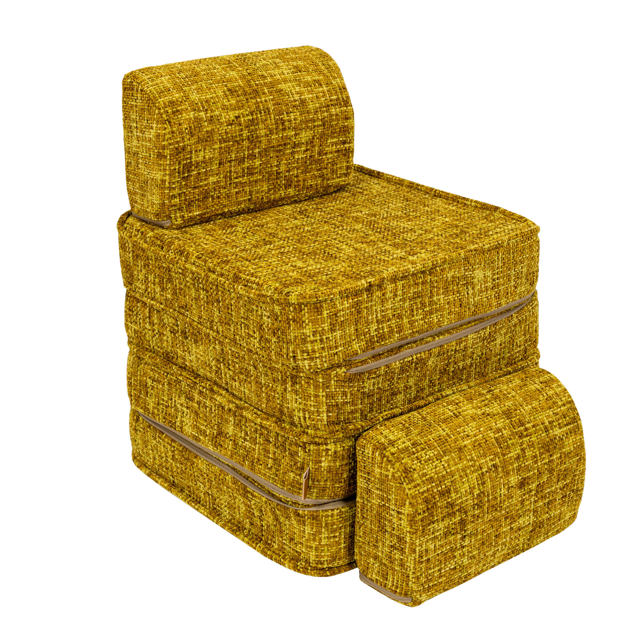 Meowbaby Tangle Pocket Sofa Basic Honey Mustard