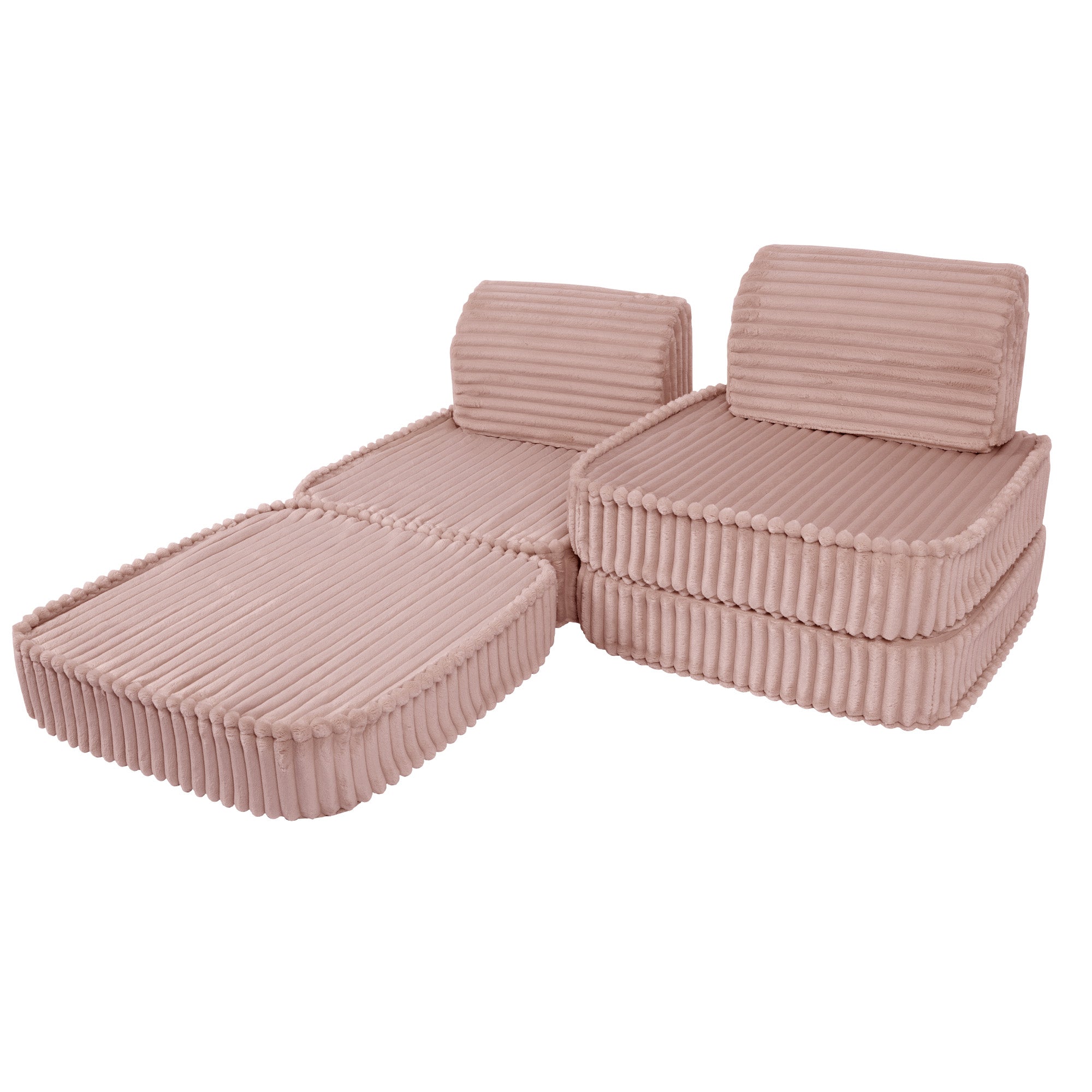 Meowbaby Churros Pocket Sofa Basic Ruby Chocolate Pink