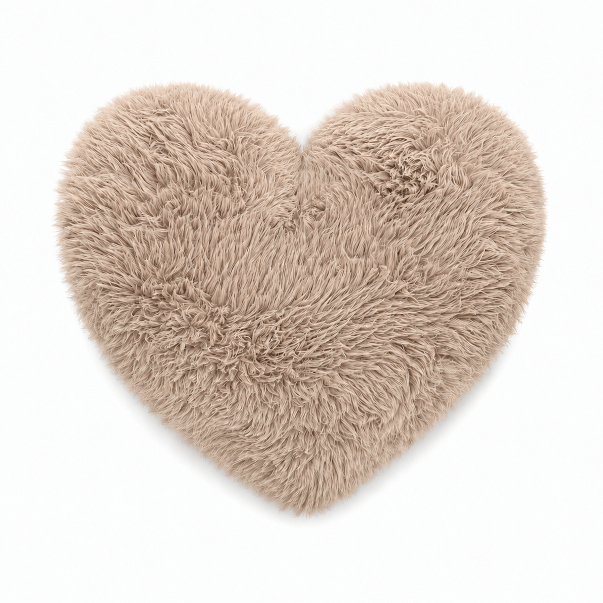 Meowbaby Decorative Kids Heart Pillow Furry Heart - Soft and Stylish | Mammoth