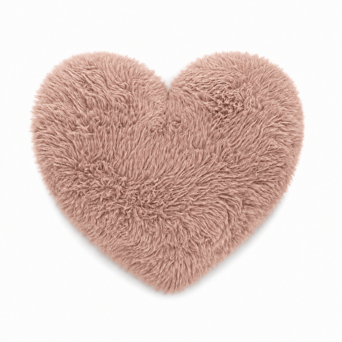 Meowbaby Decorative Kids Heart Pillow Furry Heart - Soft and Stylish | Mammoth