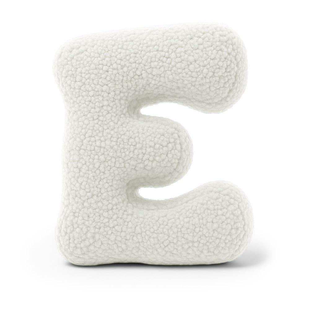 Meowbaby Alphabet Letter Pillow Off White | Bearly