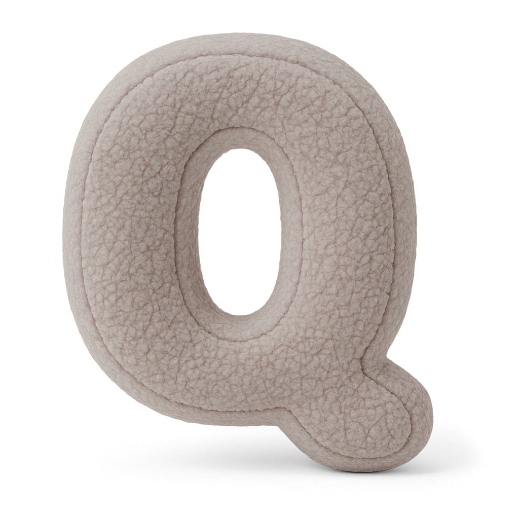 Meowbaby Alphabet Letter Pillow Light Gray | Bearly