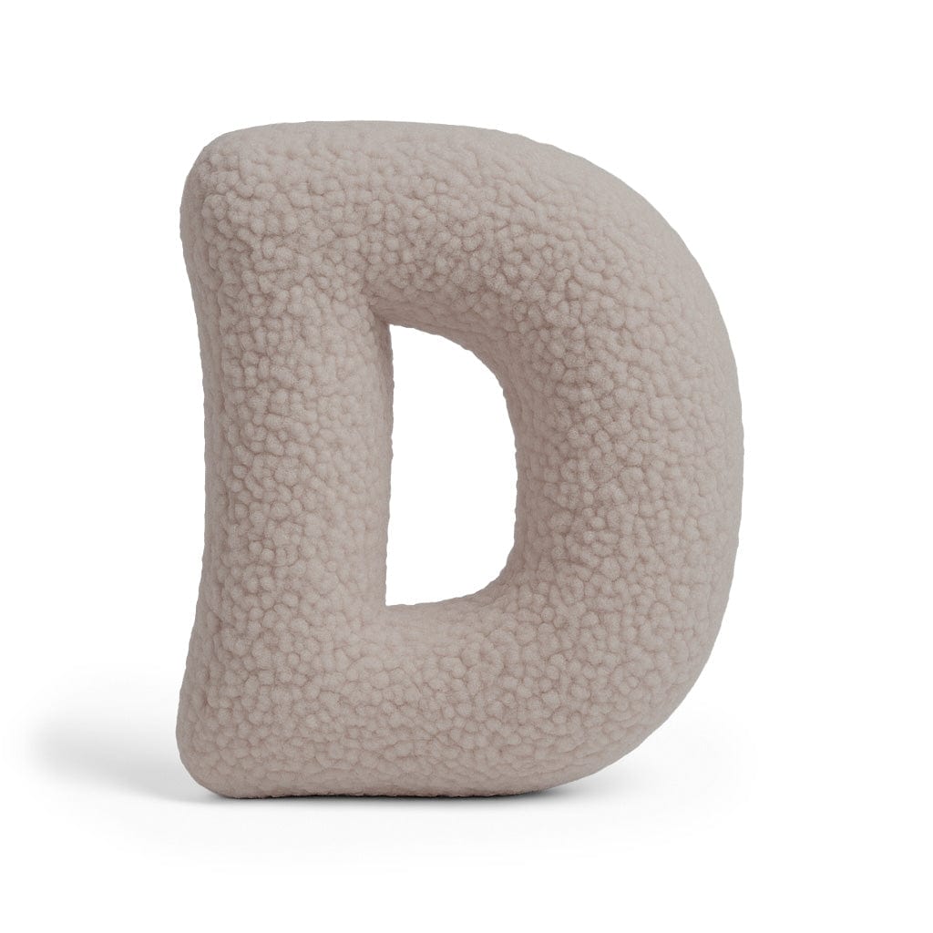 Meowbaby Alphabet Letter Pillow Light Gray | Bearly