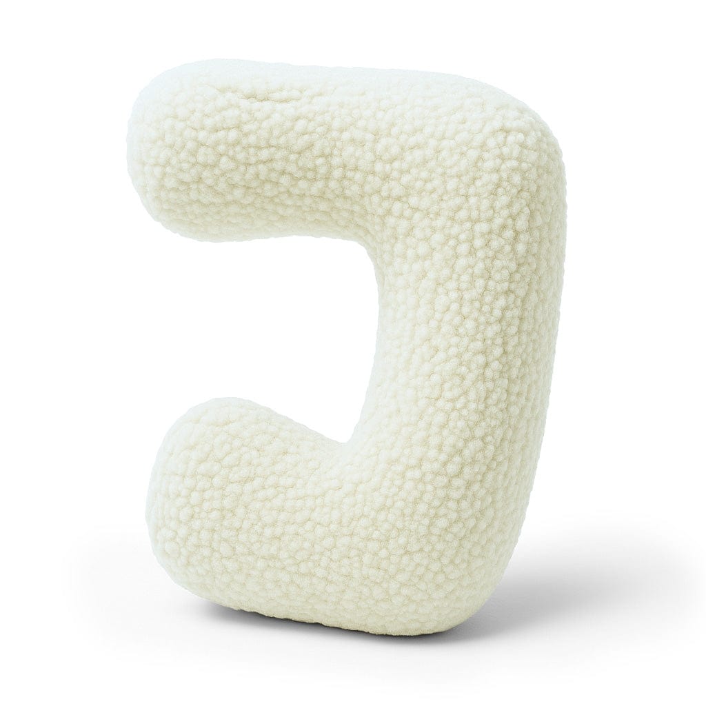 Meowbaby Alphabet Letter Pillow Cream | Bearly