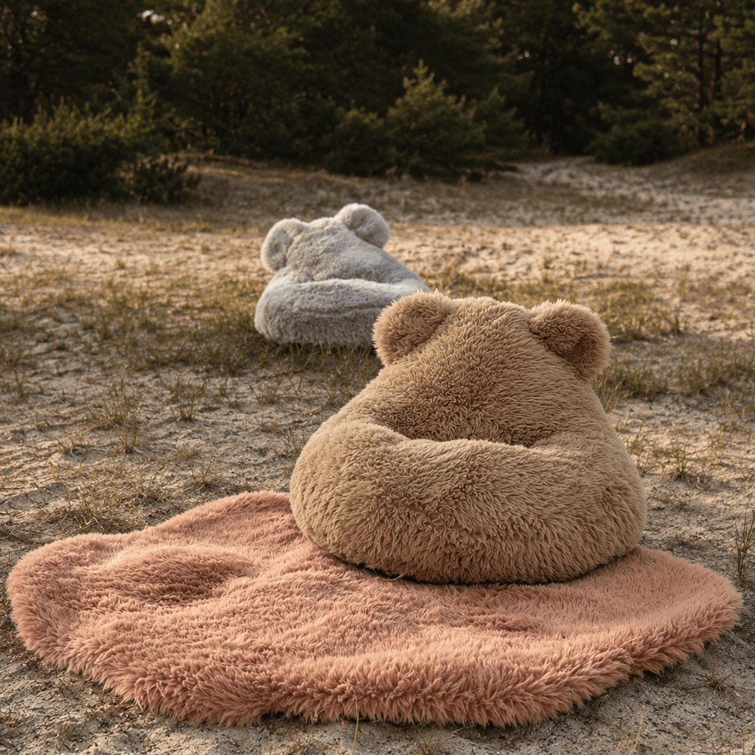 Meowbaby Pouf for Kids - Sako Bag Teddy | Mammoth