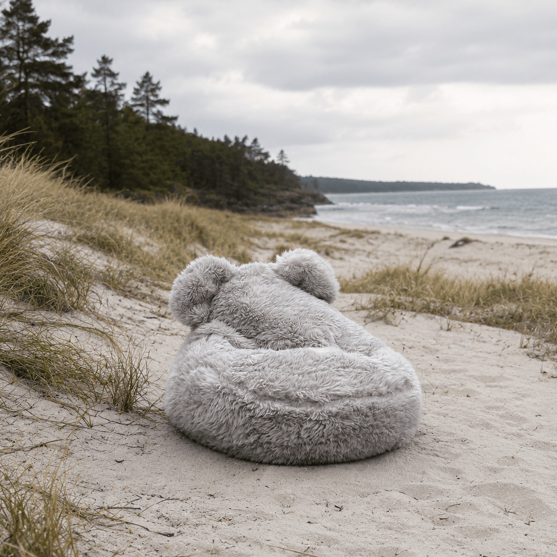 Meowbaby Pouf for Kids - Sako Bag Teddy | Mammoth