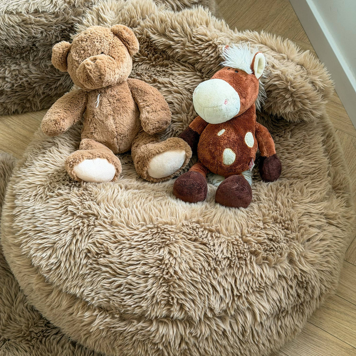 Meowbaby Pouf for Kids - Sako Bag Teddy | Mammoth