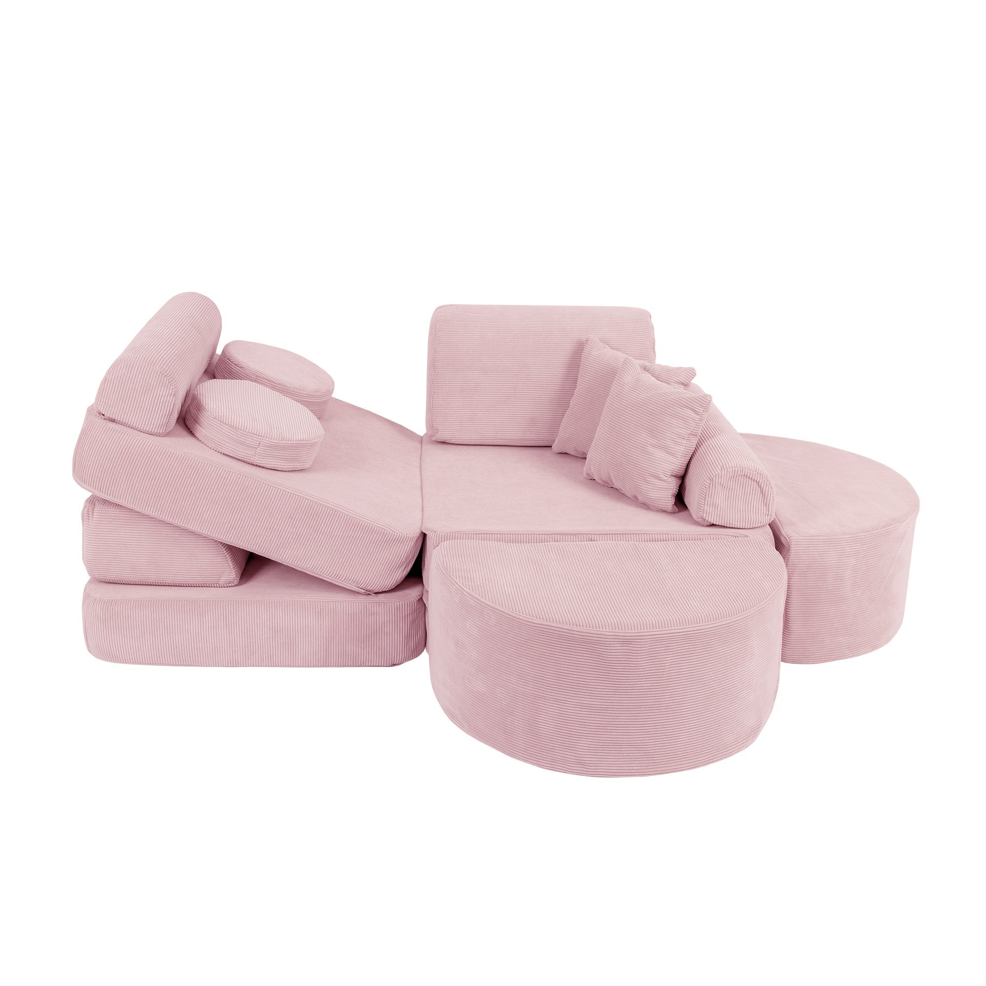 MeowBaby Slimcord Speelbank Max – Modulaire Kinderspeelbank | 12 Stuks