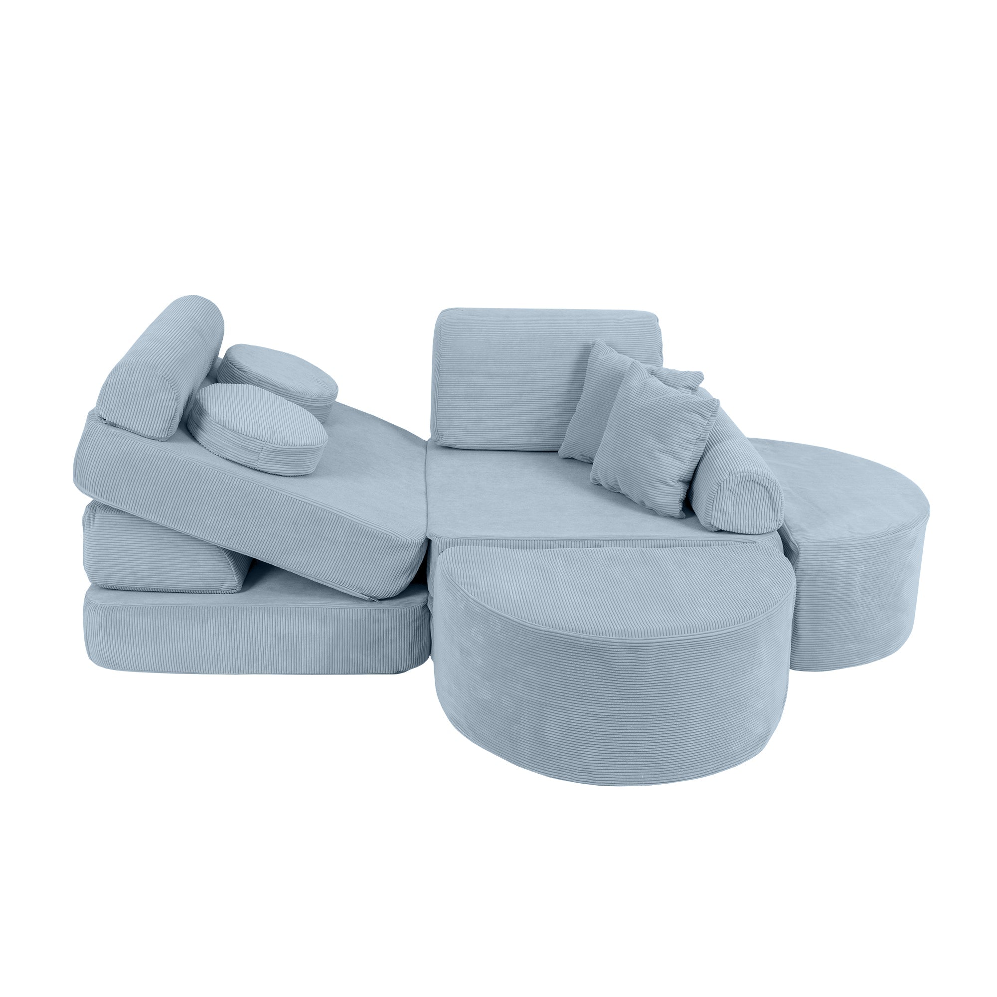 MeowBaby Slimcord Speelbank Max – Modulaire Kinderspeelbank | 12 Stuks