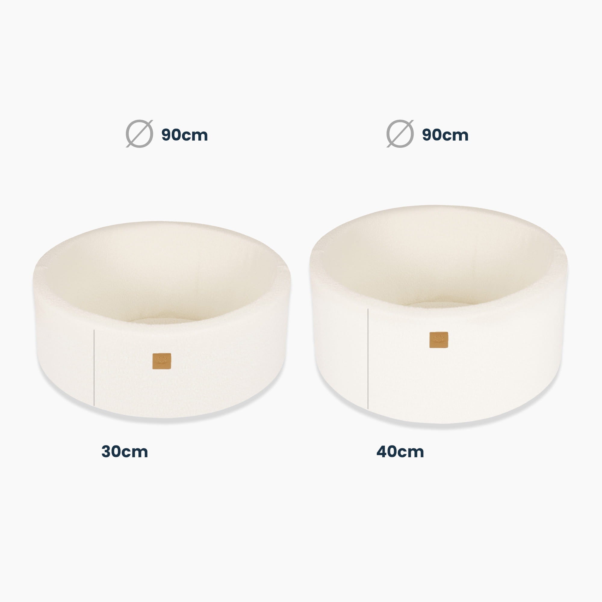 Boucle Ballenbak Witte Ballen om uit te kiezen